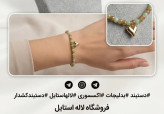 دستبند طرح قلب کریستال